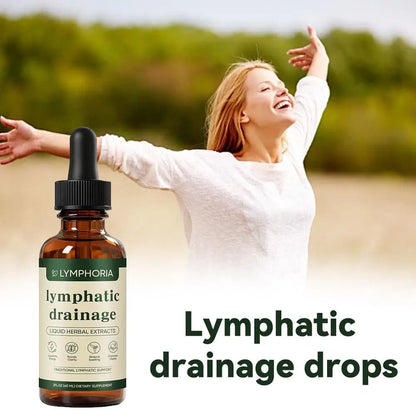 60ml Lymphatic Drainage Drops Natural Herbal Formula Toxin Elimination Swelling Relief Lymph Support Liquid