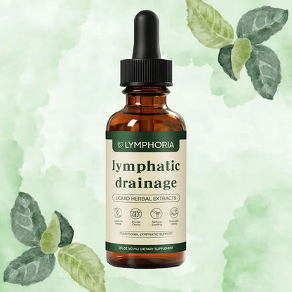 60ml Lymphatic Drainage Drops Natural Herbal Formula Toxin Elimination Swelling Relief Lymph Support Liquid